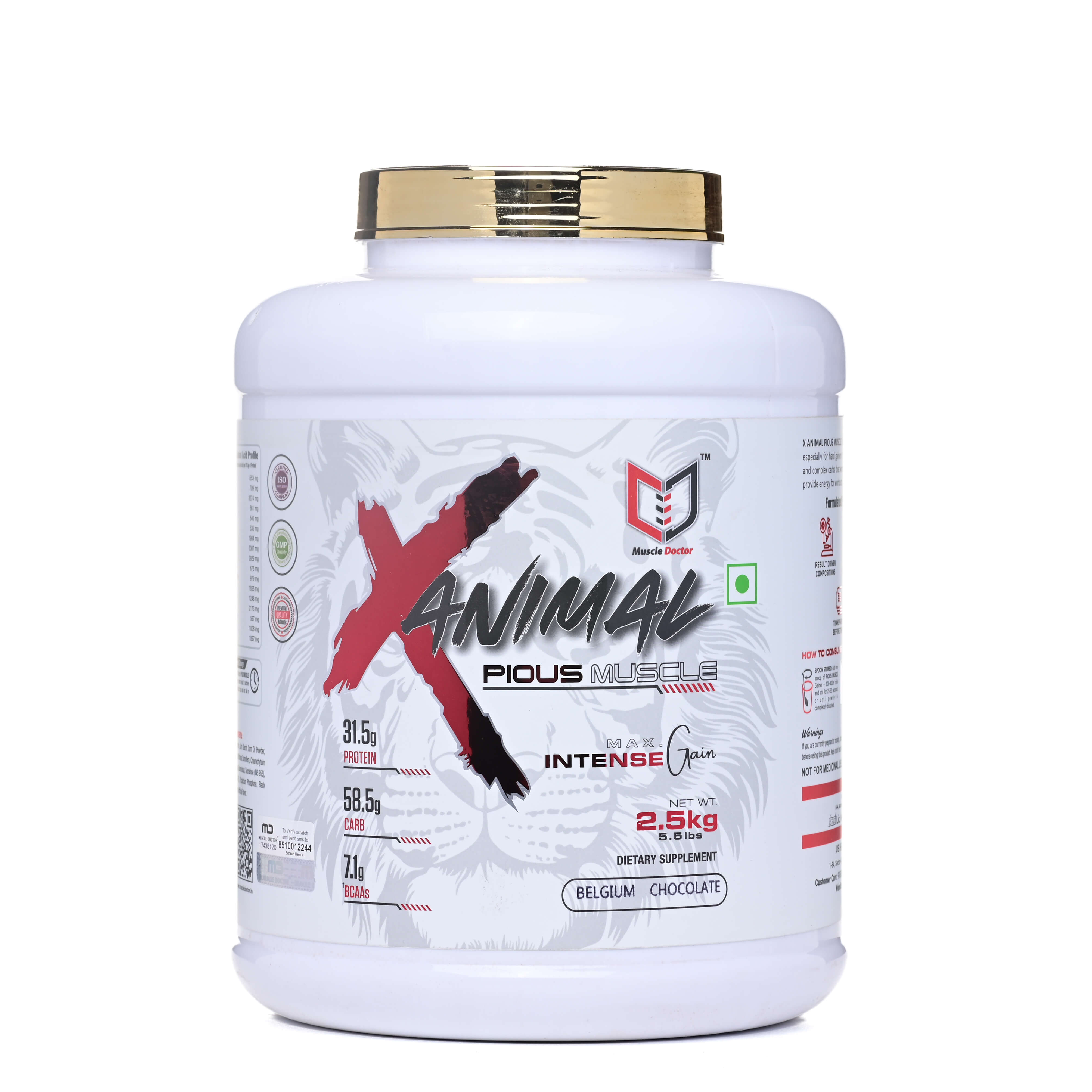Weight Gainer Pious Muscle 2.5 kg M.D.