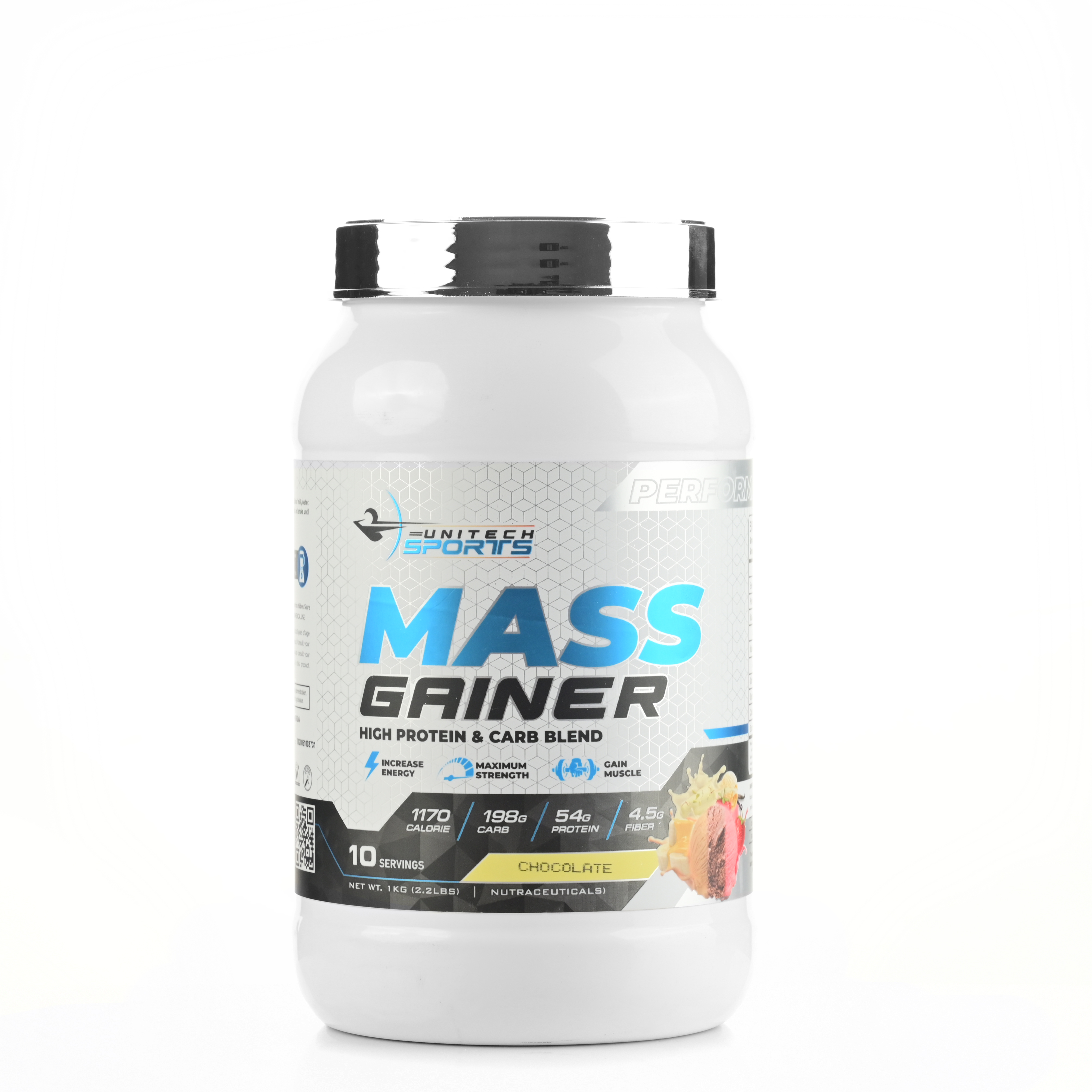 Unitech Mass Gainer 1 Kg (Choclate)
