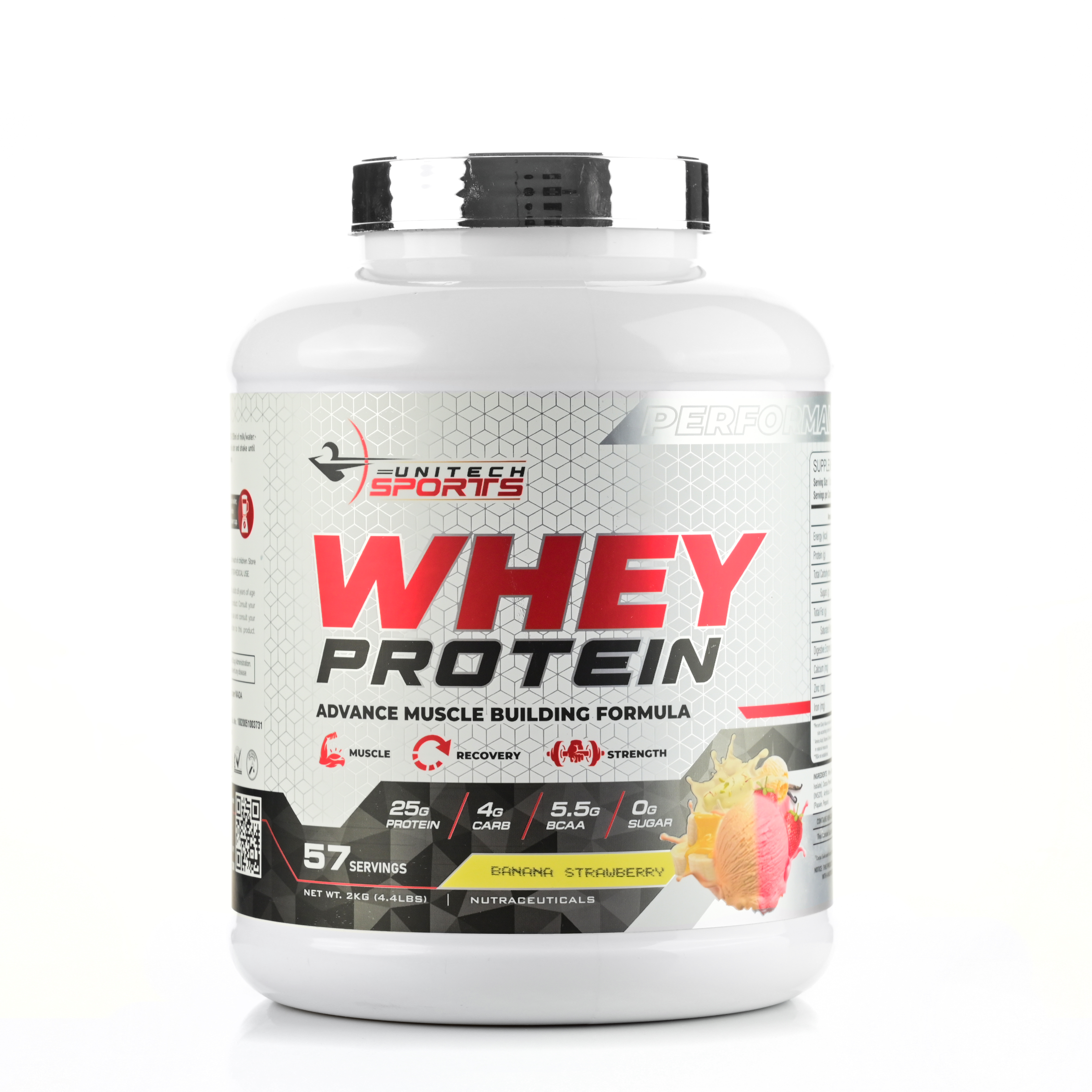 Unitech Whey Protein 2 Kg (Banana Strawberry)