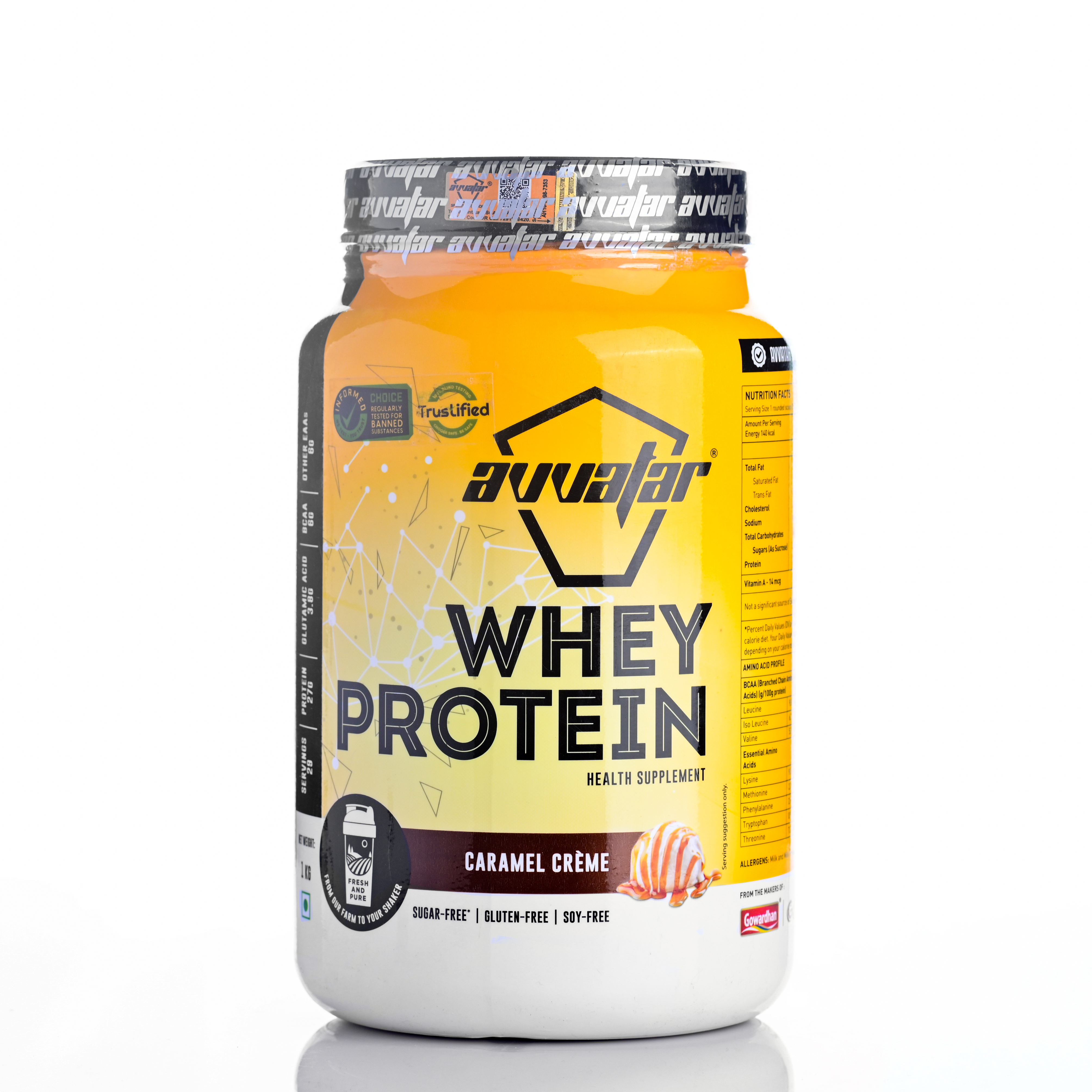 Avvatar Whey Protein 1 kg (Caramel Cream)