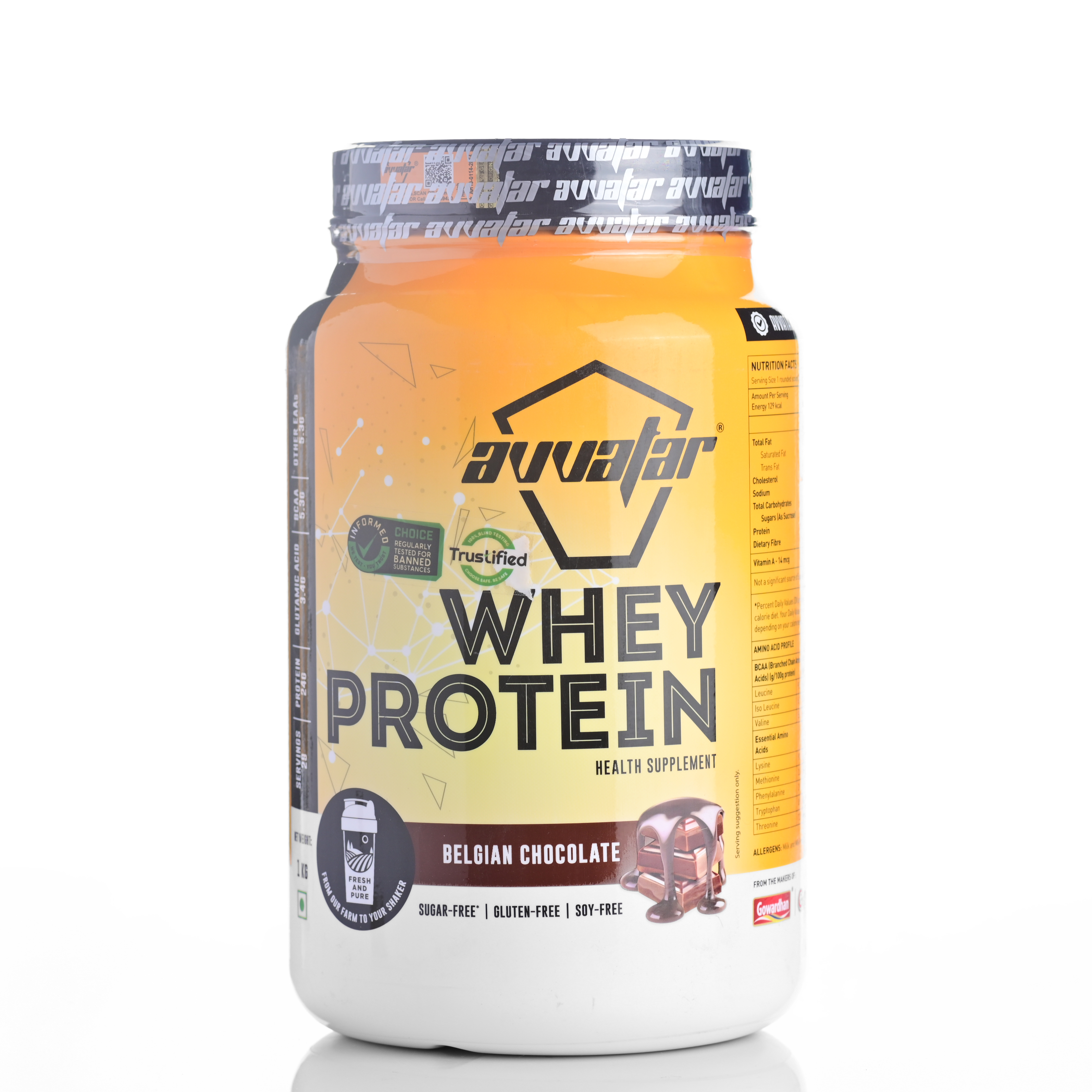Avvatar Whey Protein 1 kg (Belgian Choclate)