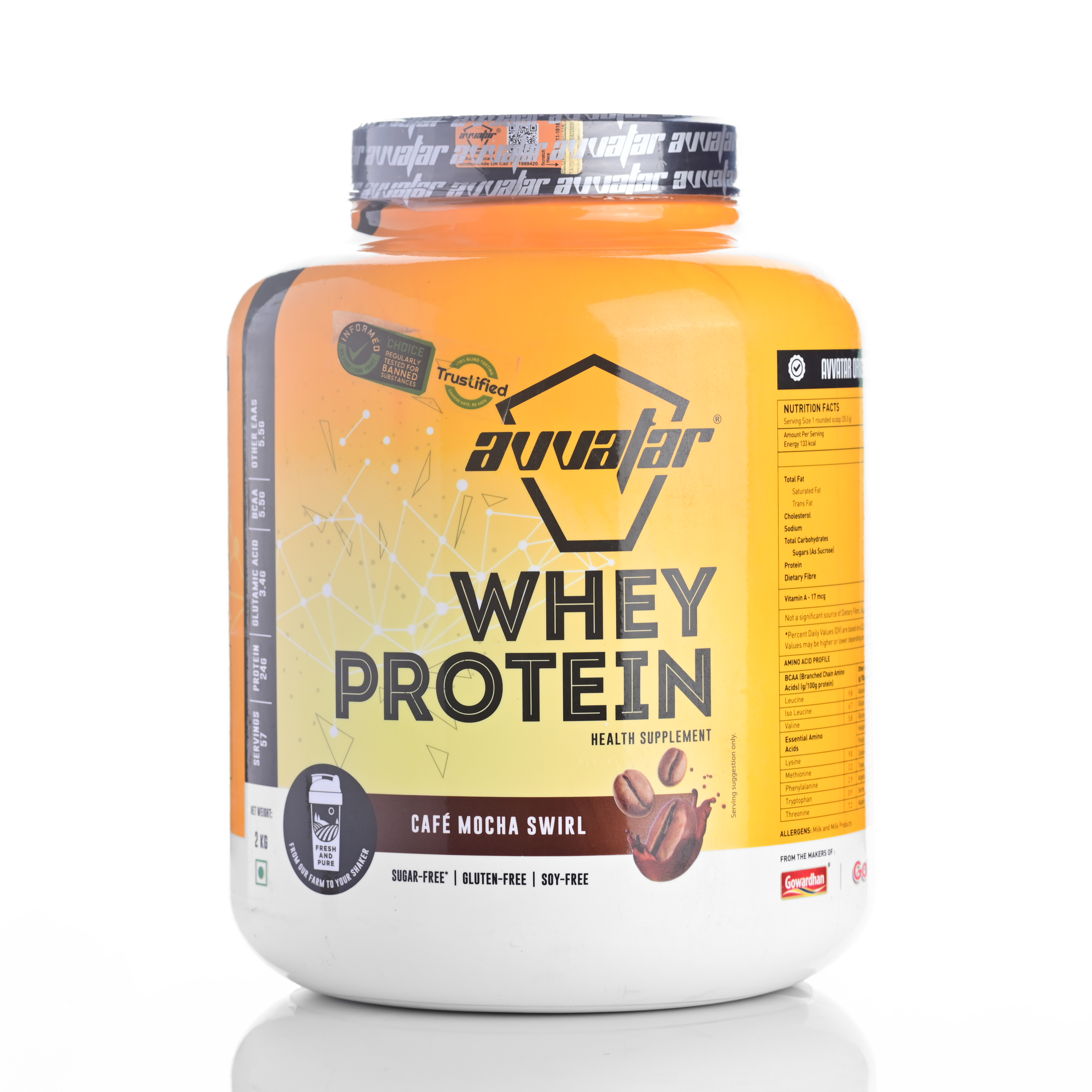 Avvatar Whey Protein 2 kg (Malai kulfi)