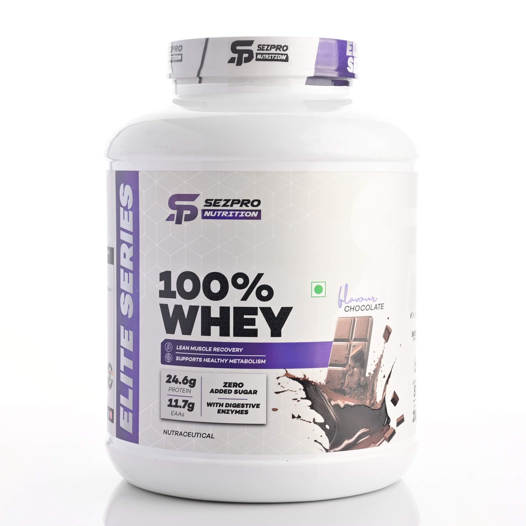 Sezpro Nutrition 100% Whey Protein - 2kg - Chocolate