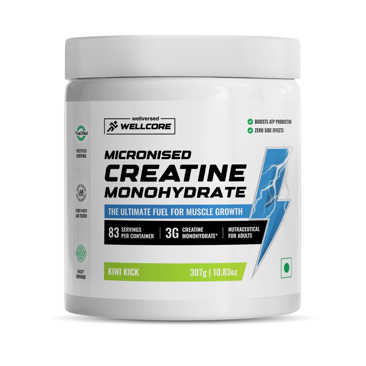 Wellcore Creatine 307gm |83 Servings (Kiwi Kick)