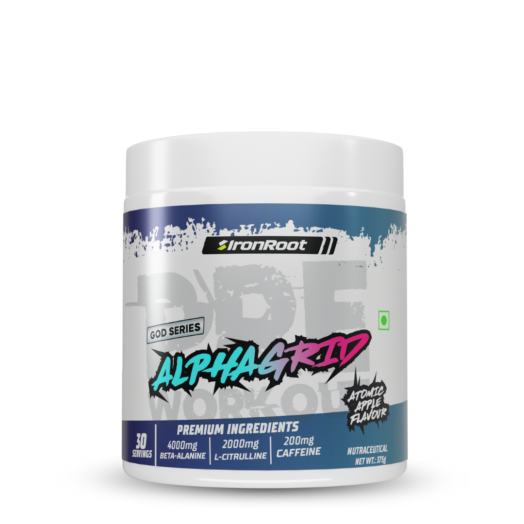 Iron Root AlphaGrid Pre-Workout ( Atomic Apple )