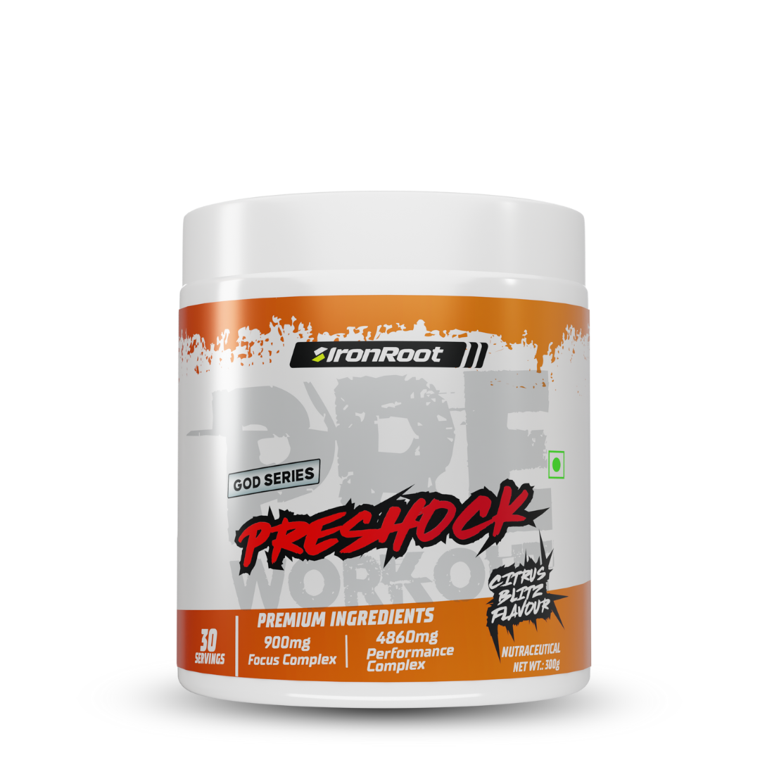 Iron Root Pre-Shock Pre-Workout ( Citrus Blitz )