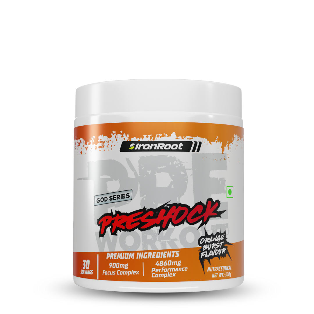 Iron Root Pre-Shock Pre-Workout ( Orange Burst )