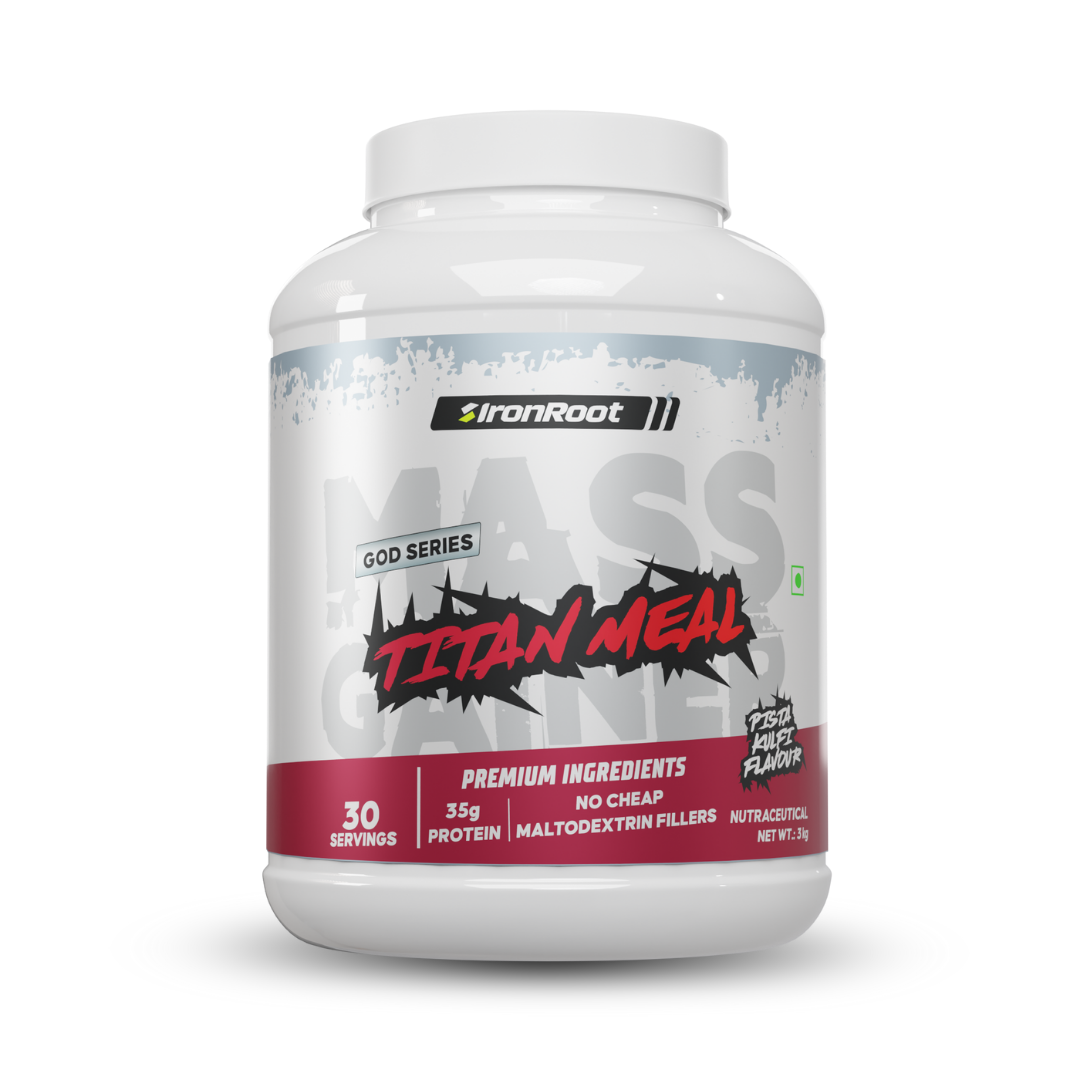 Iron Root Titan Meal Mass Gainer 3kg ( Pista Kulfi )